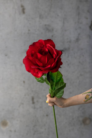 Artificial Giant Rose Red Stem