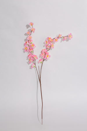 Artificial Cherry Blossom Phaya Tiger Pink Stem