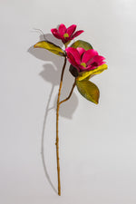 Artificial Magnolia Dark Red Stem 2 Branches