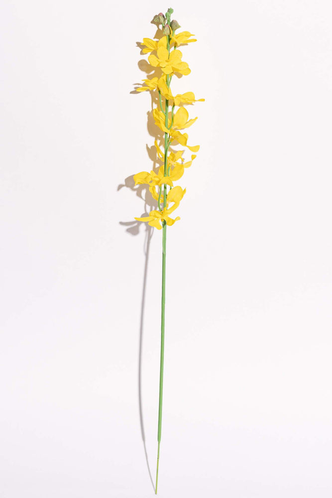 Artificial Singapore Orchid Yellow Stem