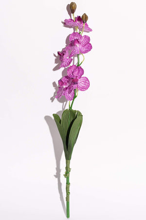 Artificial Moth Orchid Purple Stem