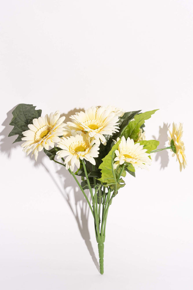 Artificial Gerbera Light Yellow Bunch