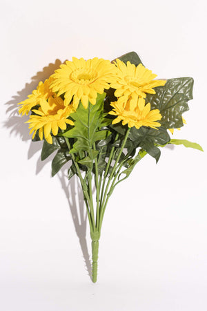 Artificial Gerbera Yellow Bunch