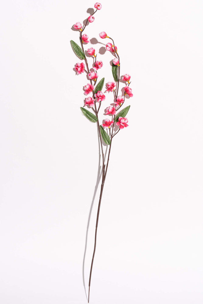 Artificial Asian Sakura Cherry Blossom Dark Pink Stem