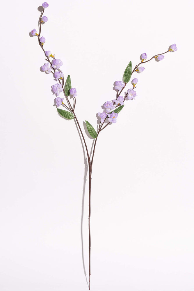 Artificial Asian Sakura Cherry Blossom Purple Stem