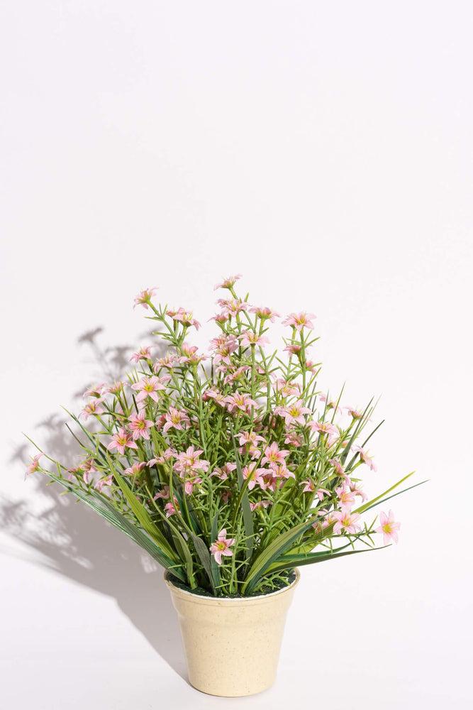 Artificial Candida Pink Potted Flower